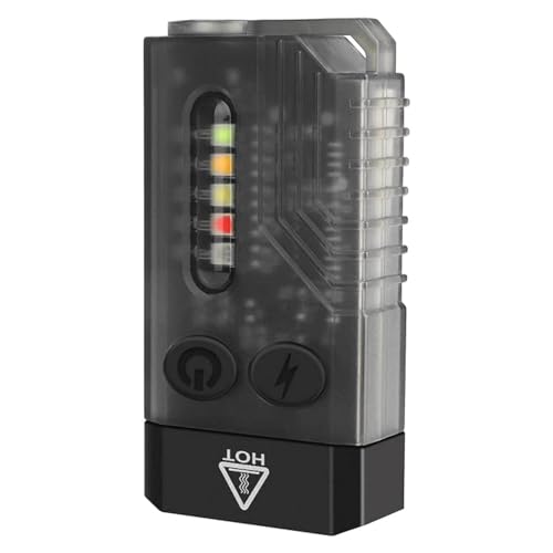 Vortex V10 EDC-Taschenlampe mit rotem UV-Blau-Grün-Gelb-Weiß-Licht, Notsignalen, fluoreszierend, leistungsstark, 1000 lm, IPX4, mehrere Farben und Helligkeit, wasserdicht, magnetisches Ende von Vortex