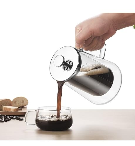Vortex XLYTB650 Premium Doppelschicht-French-Press-Kaffeekanne aus Glas, 650 ml – elegantes Design, hitzebeständig, perfekter Kaffeegenuss für Zuhause und das Büro, Fassungsvermögen für 2–3 Tassen Vortex XLYTB650 Premium Doppelschicht-French-Press-Kaffeekanne aus Glas, 650 ml – elegantes Design, hitzebeständig, perfekter Kaffeegenuss für Zuhause und das Büro, Fassungsvermögen für 2–3 Tassen von Vortex