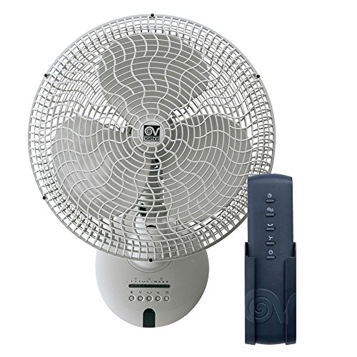 Vortice Wand- und Deckenventilator mit Fernbedienung und Timer, Leise und Leistungsstark, Durchmesser 30 cm, Gordon W 30 LG, 1 Stück, weiß, 60643 von Vortice