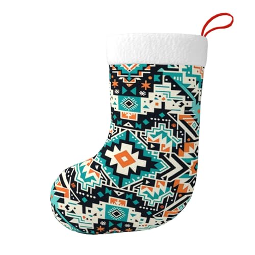 Vortithora Navajo-Azteken-Plüsch-Weihnachtsstrümpfe, doppelseitig, Weihnachtsstrümpfe, Kamin-Dekoration für Familiengeschenke Vortithora Navajo-Azteken-Plüsch-Weihnachtsstrümpfe, doppelseitig, Weihnachtsstrümpfe, Kamin-Dekoration für Familiengeschenke von Vortithora
