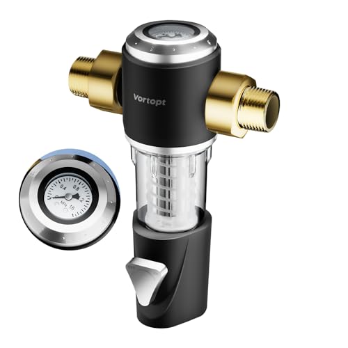 Vortopt Rückspülfilter mit Manometer, Automatische Waschanlage mit Schaber,Hauswasserfilter,Brunnenfilter,Regenwasserfilter,40 Mikron,Q800 Vortopt Rückspülfilter mit Manometer, Automatische Waschanlage mit Schaber,Hauswasserfilter,Brunnenfilter,Regenwasserfilter,40 Mikron,Q800 von Vortopt