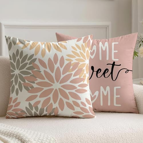 Vorysum 2er Set Kissenbezug 40x40 cm Rosa Dahlien Outdoor Kissen Modern Kissenbezüge Blumen Dekorative Sofakissen Samt Optik für Garten Sofa Wohnzimmer Bett Doppelseitiges Muster Vorysum 2er Set Kissenbezug 40x40 cm Rosa Dahlien Outdoor Kissen Modern Kissenbezüge Blumen Dekorative Sofakissen Samt Optik für Garten Sofa Wohnzimmer Bett Doppelseitiges Muster von Vorysum