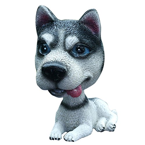 VOSAREA Wackelkopf Hund Wackelfiguren für Auto Armaturenbrett Dekoration （Schlittenhund） von VOSAREA