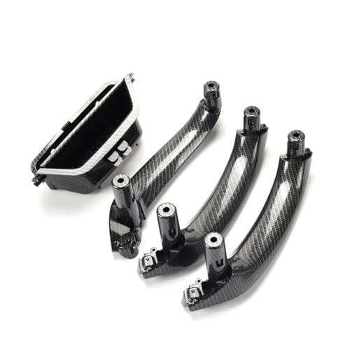 Türgriff Auto Innen LHD RHD Auto Vorne Links Türinnengriff Pull Trim Türinnenverkleidung Griff Für X3 Für X4 F25 F26 2010-2016 51417250307(LHD Carbonfiber Set) von Voseto