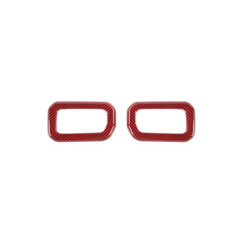 Voseto Türgriff Auto Innen Für Suzuki Für Jimny 2019 2020 2021 2022 2023 2024 Auto Innen Türgriff Dekoration Abdeckung Innen Zubehör(Red carbon fiber) von Voseto