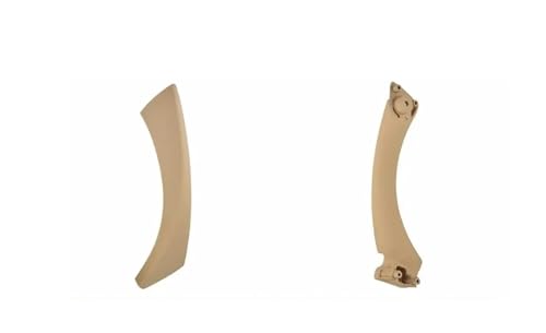 Voseto Türgriff Auto Innen Kompletter Satz Innentürgriffe Für 3er E90 E91 318 320 325 328 330 335 Teil Innentüren Panel Griffleiste Pull Trim Cover(Beige(on the left)) von Voseto