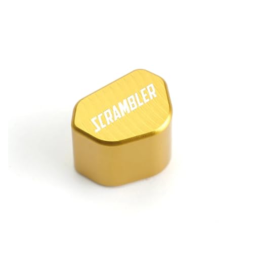 Motorrad-Blinkerschalterknopf Für Ducati Scrambler 400 800 1100 2014–2019 Aluminium-Zubehör CNC-Blinkerschalterkappe(Yellow) von Voskooe
