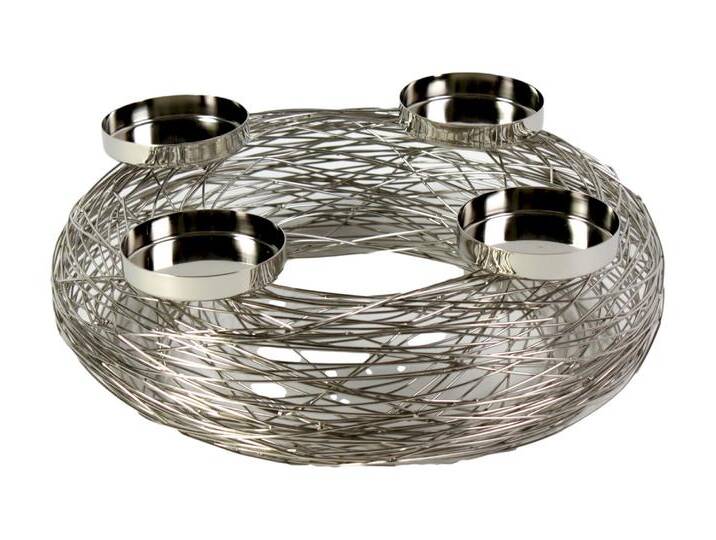 VOSS Design »Tangle« Kranz in silber 28x11 cm VOSS Design »Tangle« Kranz in silber 28x11 cm von Voss-Möbel