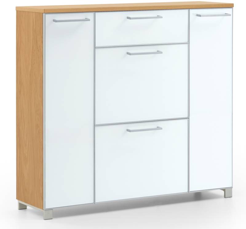 Voss Möbel Schuhschrank SANTINA in Front Glas Optiweiß von Voss Möbel