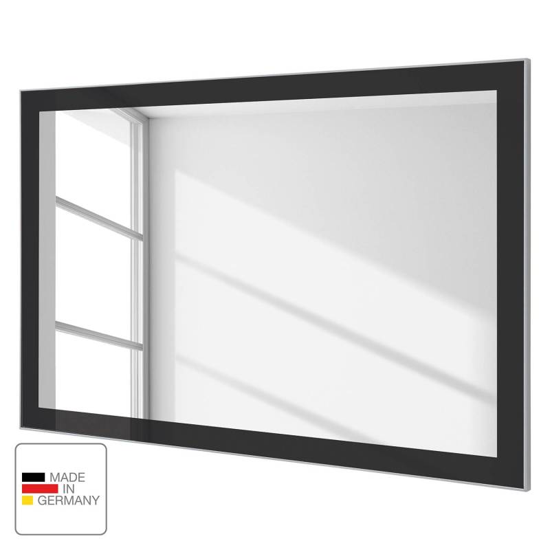 home24 Spiegel 120 x 77cm Schwarz/Grau/Anthrazit Rahmen: Spanplatte, lackiert 120 x 77cm von home24