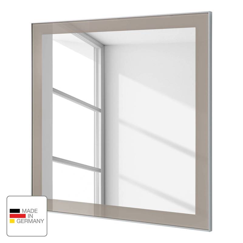 home24 Spiegel 80 x 77cm Grau/Taupe Rahmen: Spanplatte, lackiert 80 x 77cm von home24