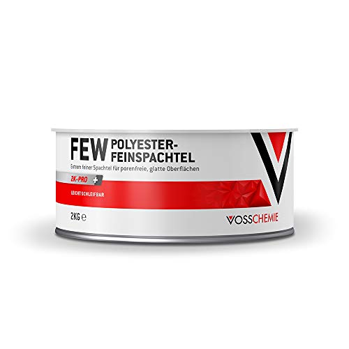 Vosschemie 2k Feinspachtel 2kg - Spachtelmasse für KFZ, Auto & DIY von Vosschemie