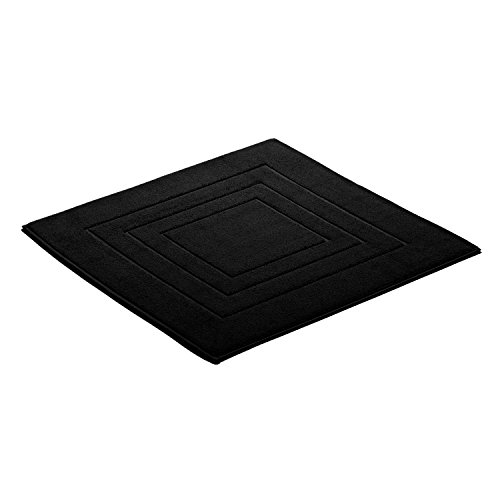 Vossen Badeteppich Feeling schwarz 60 x 60 cm von Vossen