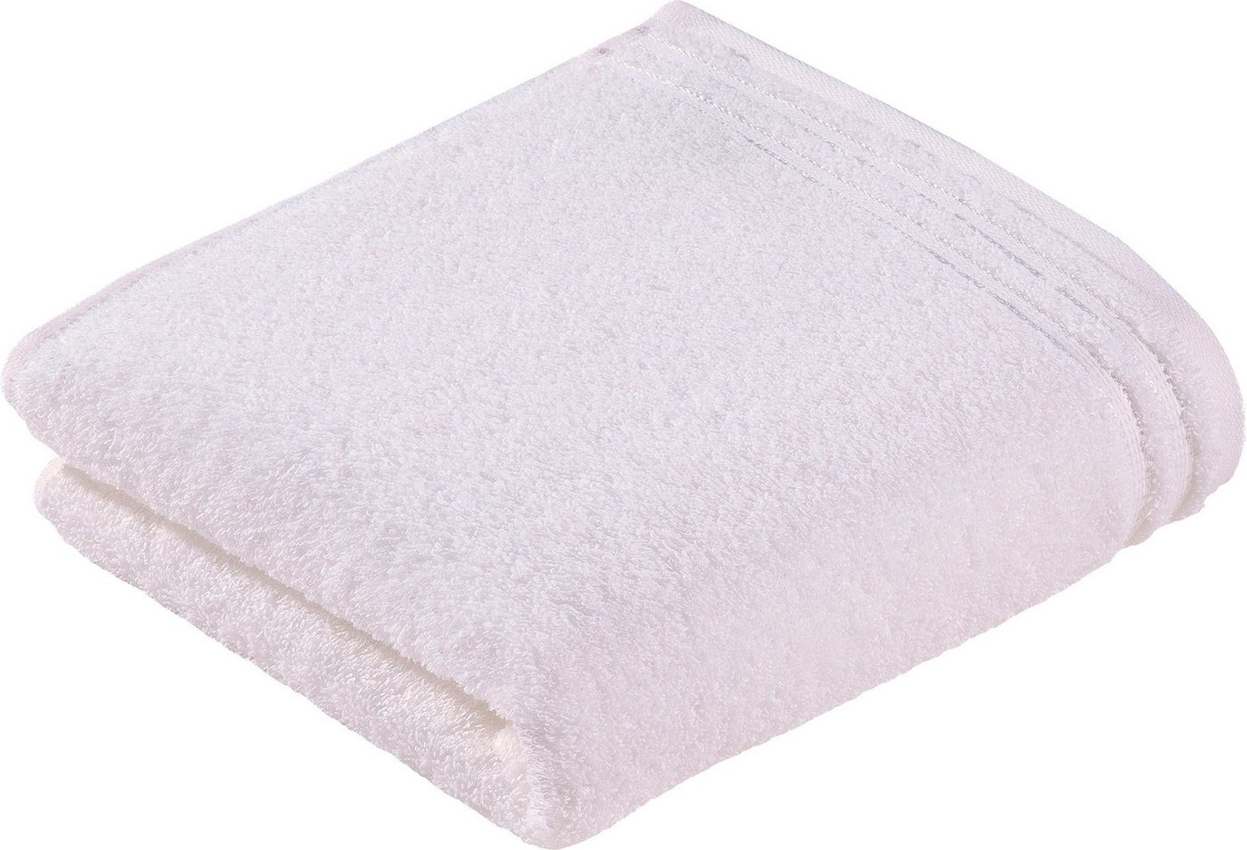 Vossen Badetuch Calypso Feeling, Walkfrottee (2-St), mit schmaler Bordüre, aus 100% hochwerter Baumwolle, Vegan, einfarbig von Vossen