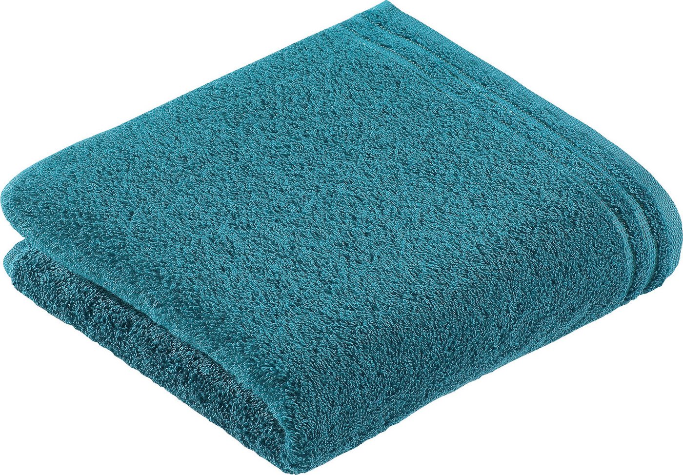 Vossen Badetuch Calypso Feeling, Walkfrottee (2-St), mit schmaler Bordüre, aus 100% hochwerter Baumwolle, Vegan, einfarbig von Vossen