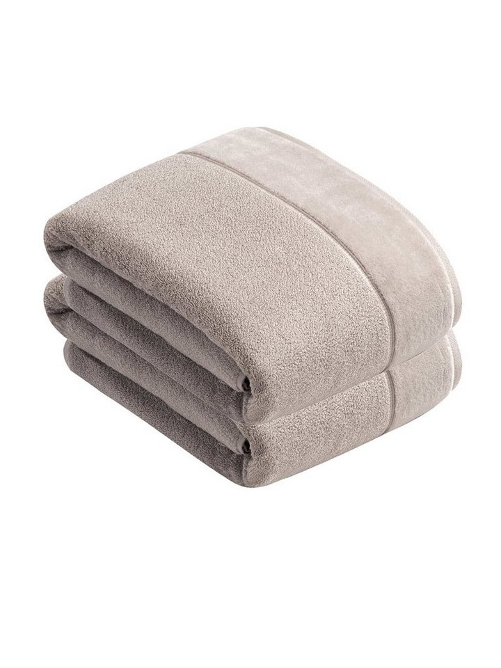 Vossen Badetücher 2er Pack Badetuch 100 x 150 cm Pure, Frottier (Spar-Set, 2-St), Vegan von Vossen
