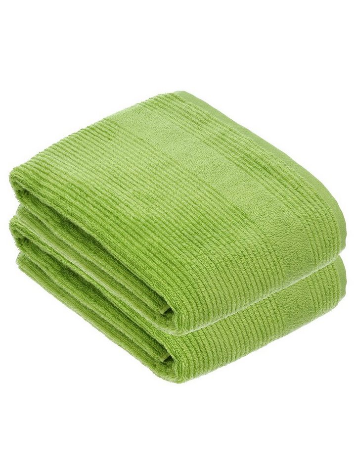 Vossen Badetücher 2er Pack Badetuch 100 x 150 cm Tomorrow, Frottier (Spar-Set, 2-St), Vegan von Vossen