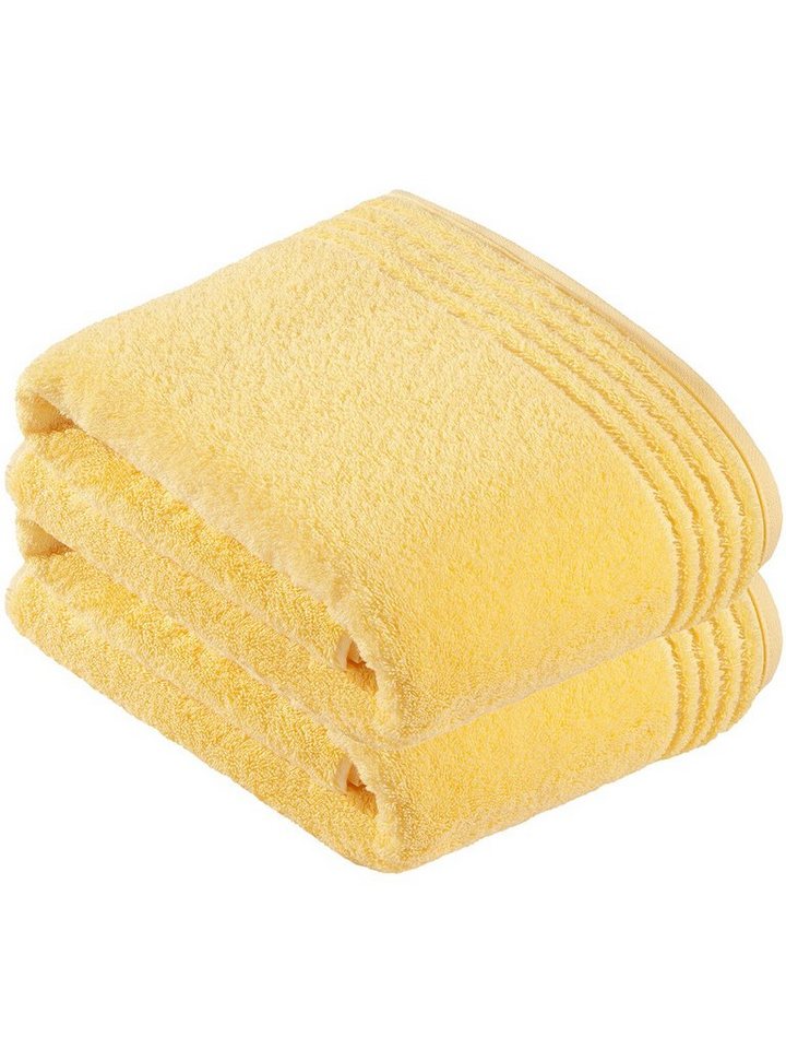 Vossen Badetücher 2er Pack Badetuch 100 x 150 cm Vienna Style Supers, Frottier (Spar-Set, 2-St), Vegan von Vossen