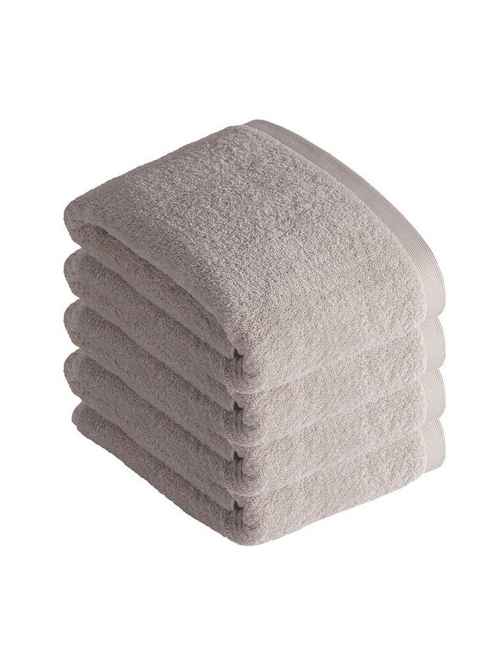 Vossen Badetücher 4er Pack Badetuch 100 x 150 cm High Line, Frottier (Spar-Set, 4-St), Vegan von Vossen