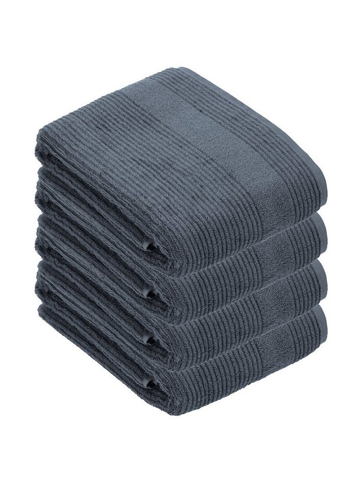 Vossen Badetücher 4er Pack Badetuch 100 x 150 cm Tomorrow, Frottier (Spar-Set, 4-St), Vegan von Vossen