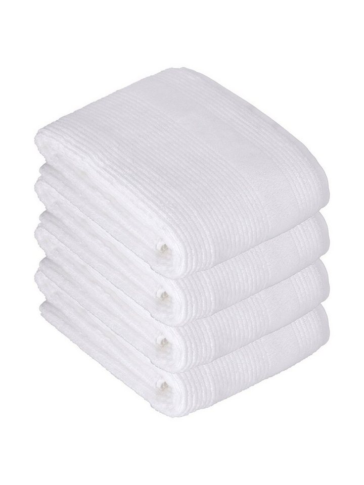 Vossen Badetücher 4er Pack Badetuch 100 x 150 cm Tomorrow, Frottier (Spar-Set, 4-St), Vegan von Vossen