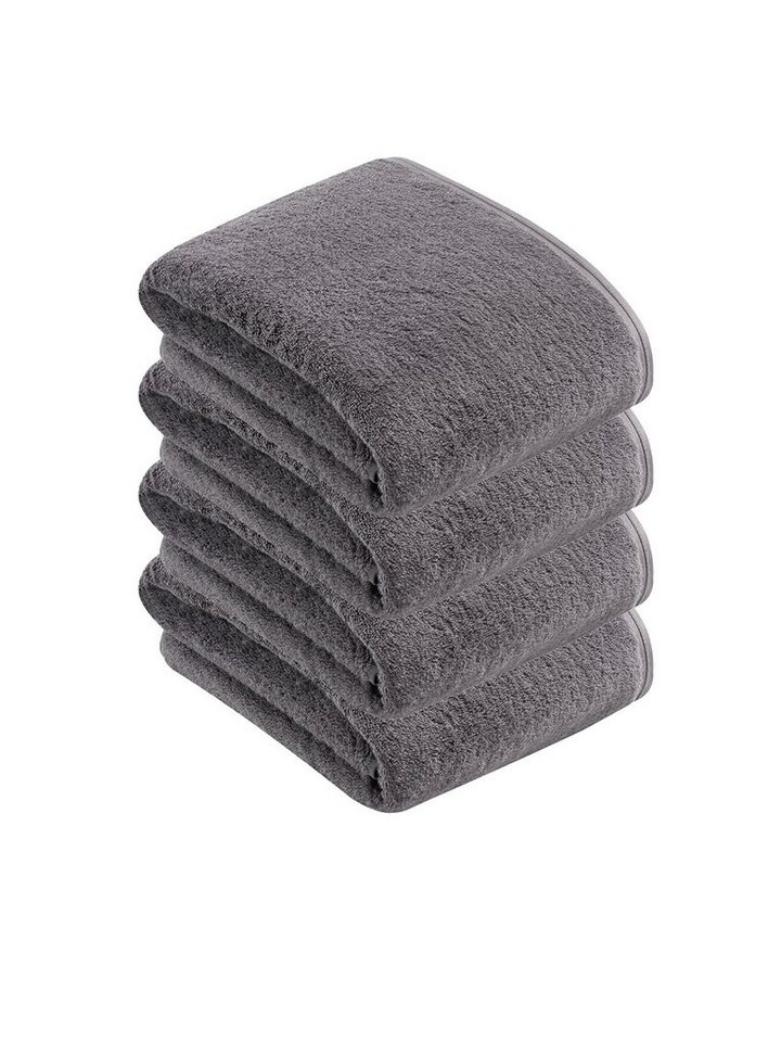 Vossen Badetücher 4er Pack Badetuch 100 x 150 cm Vegan Life, Frottier (Spar-Set, 4-St), Vegan von Vossen