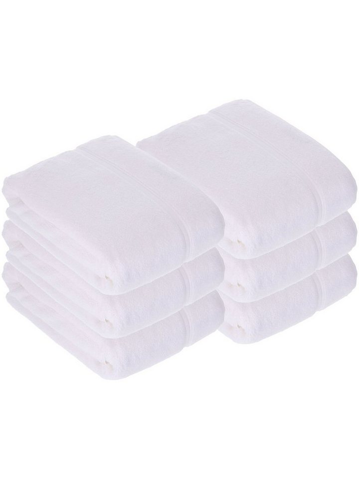 Vossen Badetücher 6er Pack Badetuch 100 x 150 cm Belief, Frottier (Spar-Set, 6-St), Vegan von Vossen