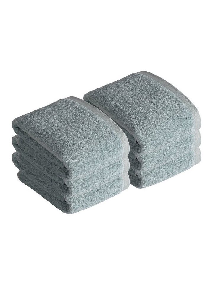 Vossen Badetücher 6er Pack Badetuch 100 x 150 cm High Line, Frottier (Spar-Set, 6-St), Vegan von Vossen