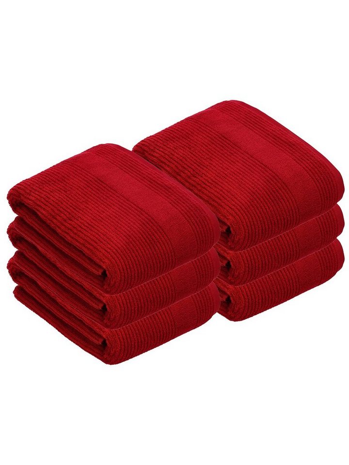 Vossen Badetücher 6er Pack Badetuch 100 x 150 cm Tomorrow, Frottier (Spar-Set, 6-St), Vegan von Vossen