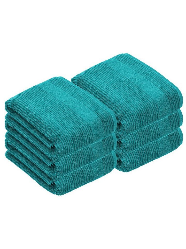 Vossen Badetücher 6er Pack Badetuch 100 x 150 cm Tomorrow, Frottier (Spar-Set, 6-St), Vegan von Vossen
