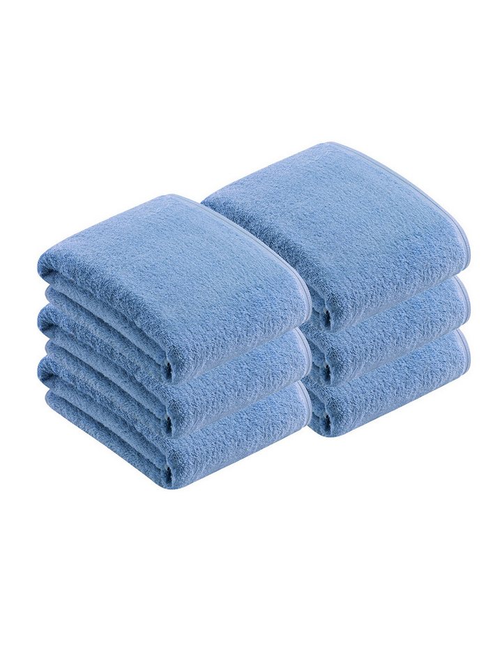 Vossen Badetücher 6er Pack Badetuch 100 x 150 cm Vegan Life, Frottier (Spar-Set, 6-St), Vegan von Vossen