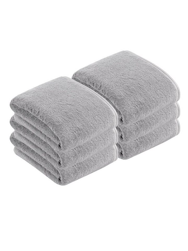 Vossen Badetücher 6er Pack Badetuch 100 x 150 cm Vegan Life, Frottier (Spar-Set, 6-St), Vegan von Vossen