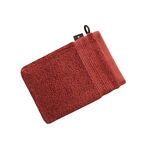 Vossen Balance HANFTUCH Waschhandschuh 22 x 16 cm Terra von Vossen