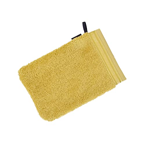 Vossen Belief Waschhandschuh 22 x 16 cm Curry von Vossen