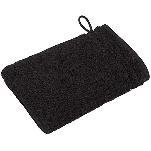 Vossen Calypso Feeling Waschhandschuh 22 x 16 cm schwarz von Vossen