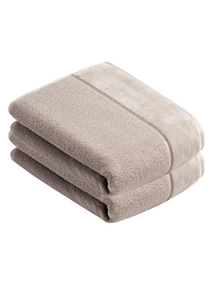 Vossen Duschtücher 2er Pack Duschtuch 67 x 140 cm Pure, Frottier (Spar-Set, 2-St), Vegan von Vossen