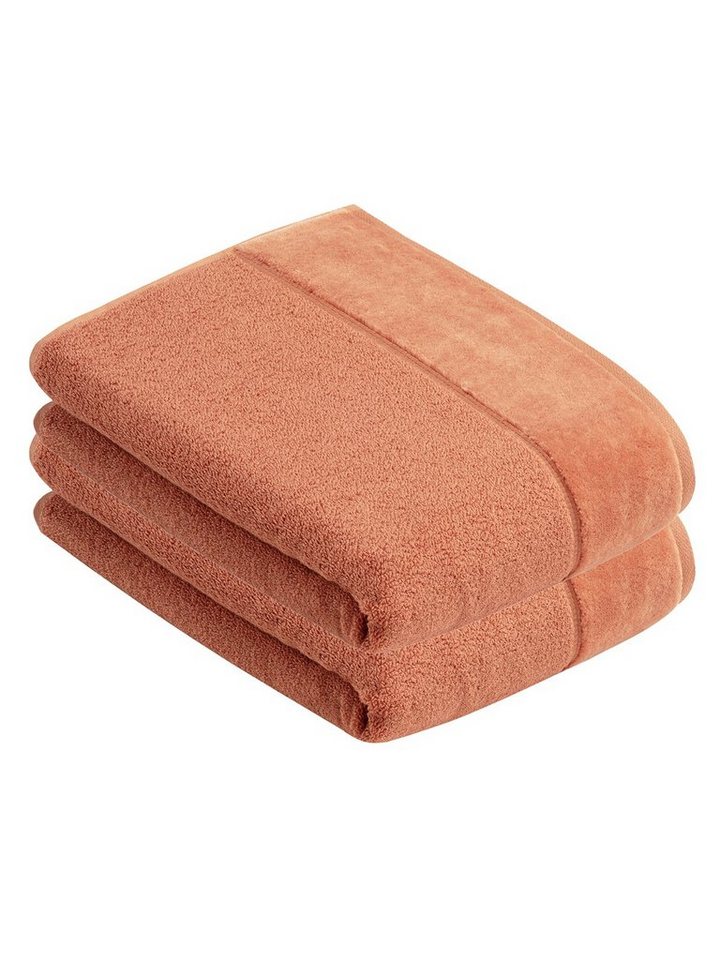 Vossen Duschtücher 2er Pack Duschtuch 67 x 140 cm Pure, Frottier (Spar-Set, 2-St), Vegan von Vossen