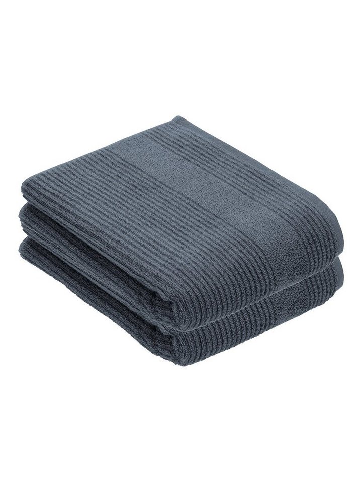 Vossen Duschtücher 2er Pack Duschtuch 67 x 140 cm Tomorrow, Frottier (Spar-Set, 2-St), Vegan von Vossen