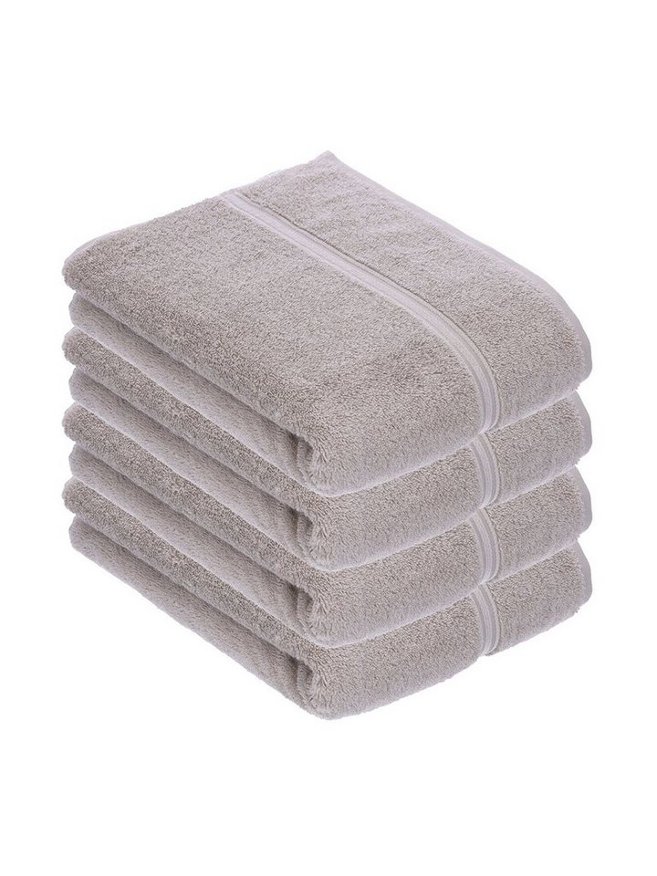 Vossen Duschtücher 4er Pack Duschtuch 67 x 140 cm Belief, Frottier (Spar-Set, 4-St), Vegan von Vossen
