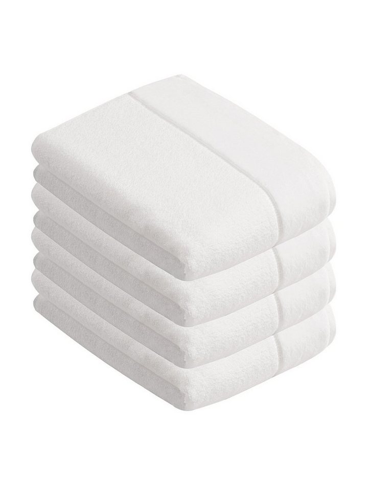 Vossen Duschtücher 4er Pack Duschtuch 67 x 140 cm Pure, Frottier (Spar-Set, 4-St), Vegan von Vossen