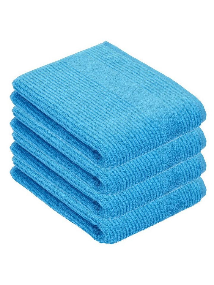 Vossen Duschtücher 4er Pack Duschtuch 67 x 140 cm Tomorrow, Frottier (Spar-Set, 4-St), Vegan von Vossen