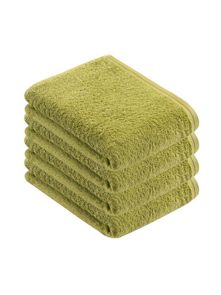 Vossen Duschtücher 4er Pack Duschtuch 67 x 140 cm Vegan Life, Frottier (Spar-Set, 4-St), Vegan von Vossen