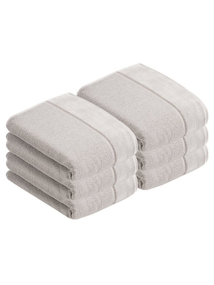 Vossen Duschtücher 6er Pack Duschtuch 67 x 140 cm Pure, Frottier (Spar-Set, 6-St), Vegan von Vossen