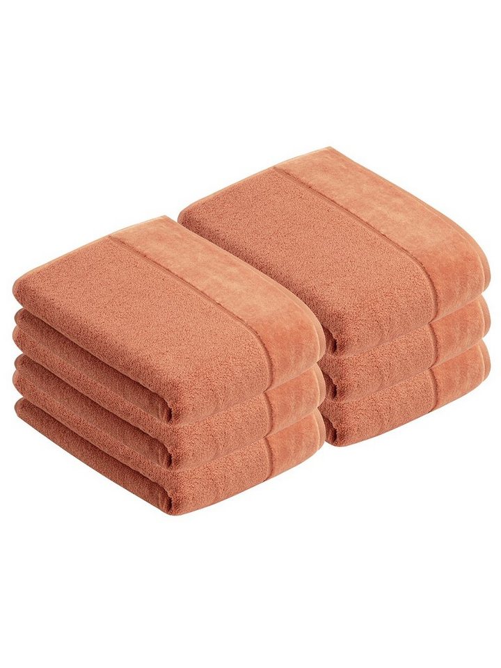 Vossen Duschtücher 6er Pack Duschtuch 67 x 140 cm Pure, Frottier (Spar-Set, 6-St), Vegan von Vossen