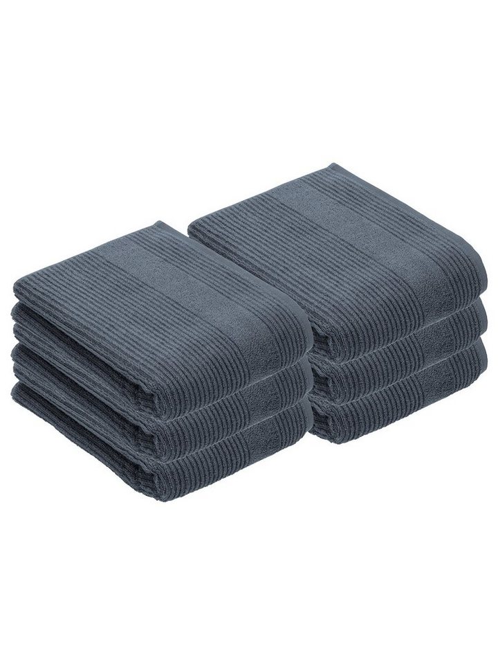 Vossen Duschtücher 6er Pack Duschtuch 67 x 140 cm Tomorrow, Frottier (Spar-Set, 6-St), Vegan von Vossen