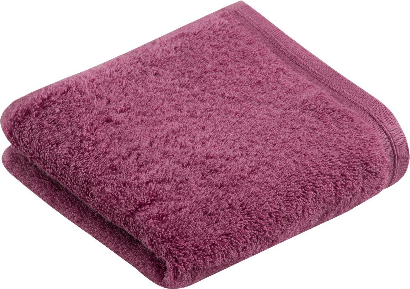 Vossen Gästehandtuch Gästetuch "Vegan Life", Frottier, Walk-Frottier Uni von Vossen