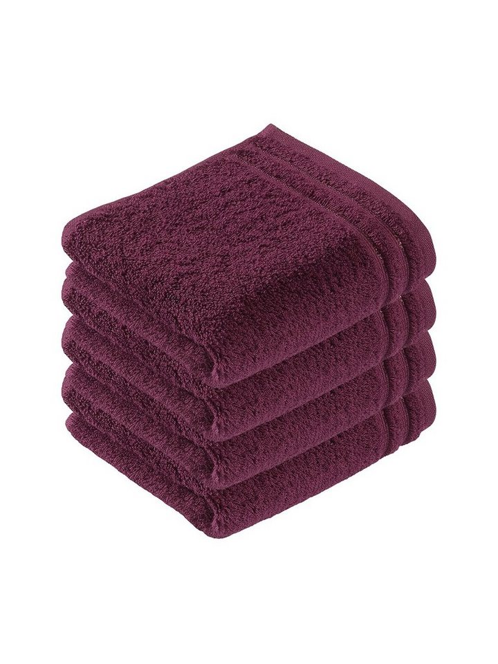 Vossen Gästehandtücher 4er Pack Gästetuch 30 x 50 cm Calypso feeling, Frottier (Spar-Set, 4-St), Vegan von Vossen