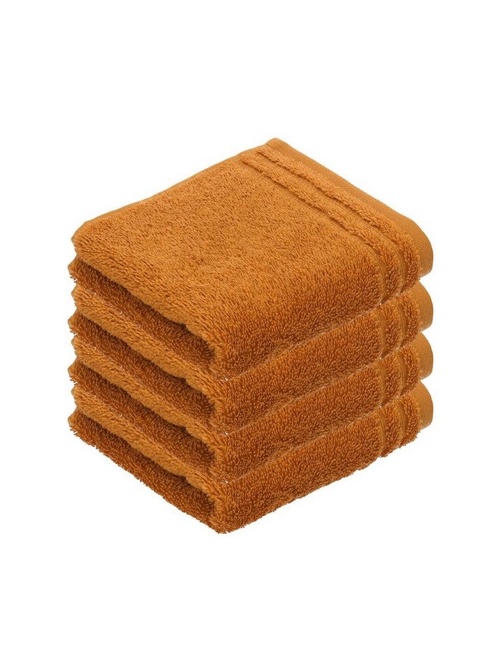 Vossen Gästehandtücher 4er Pack Gästetuch 30 x 50 cm Calypso feeling, Frottier (Spar-Set, 4-St), Vegan von Vossen