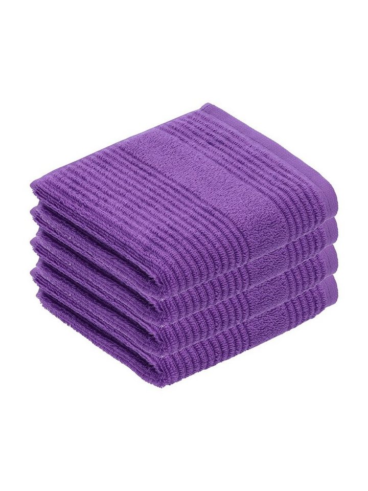 Vossen Gästehandtücher 4er Pack Gästetuch 30 x 50 cm Tomorrow, Frottier (Spar-Set, 4-St), Vegan von Vossen