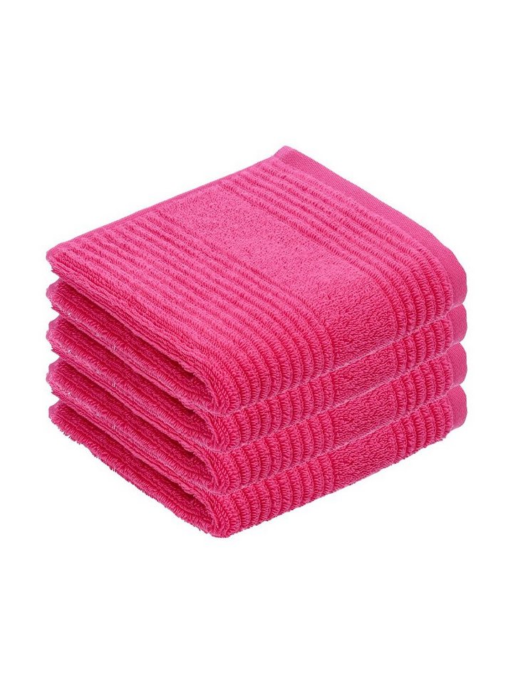 Vossen Gästehandtücher 4er Pack Gästetuch 30 x 50 cm Tomorrow, Frottier (Spar-Set, 4-St), Vegan von Vossen